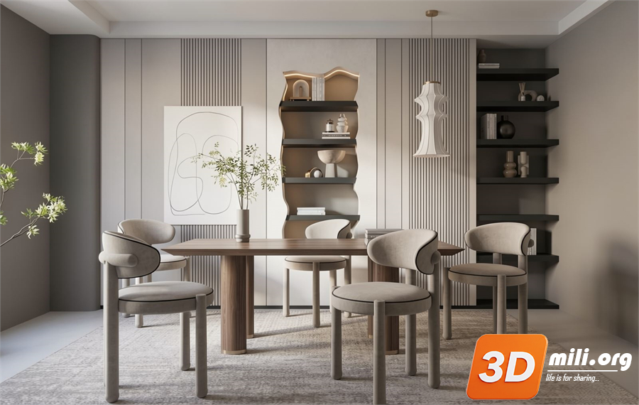 Dining Table Set Skp Files